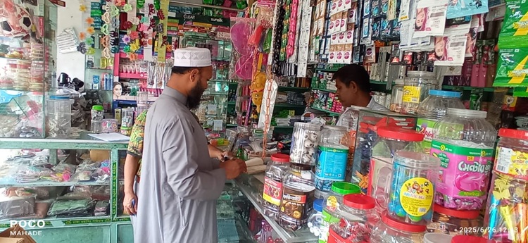 নেছারাবাদে পরিবেশ সংরক্ষণ আইনে মোবাইল কোর্ট পরিচালনা