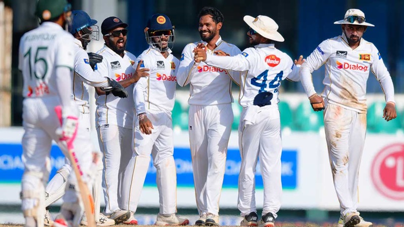 কলম্বোয় ইনিংস হারের শঙ্কায় বাংলাদেশ