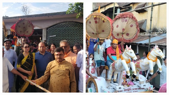 ভাঙ্গুড়ায় জগন্নাথদেবের রথযাত্রা উদযাপিত