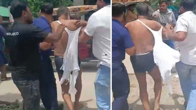 নারায়ণগঞ্জে আ.লীগের দোসর আখ্যা দিয়ে সাবেক বিএনপি নেতাকে বিবস্ত্র করে মারধর