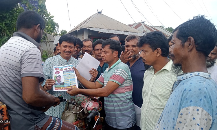 মধুখালীতে সামসুদ্দিন মিয়া ঝুনুর গণসংযোগ