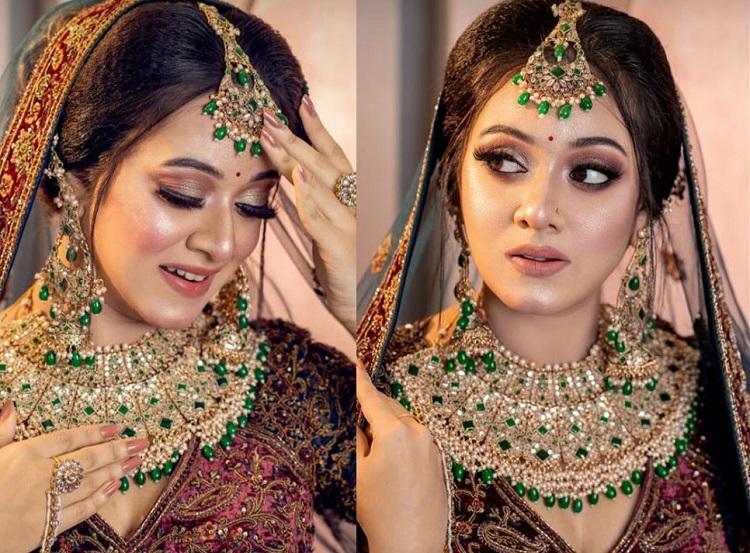 হঠাৎ কনে বেশে দীঘি!