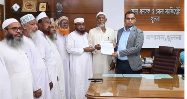 খুলনায় মেলা বন্ধের দাবিতে ইমাম পরিষদের স্মারকলিপি