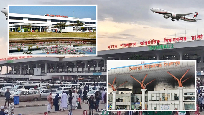 আজ রাতেই বন্ধ হচ্ছে ৩ বিমানবন্দরের ১৬ প্রতিষ্ঠান