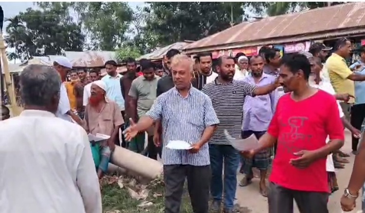 রাজিবপুরে ৩১ দফা বাস্তবায়নের বিএনপি'র গনসংযোগ