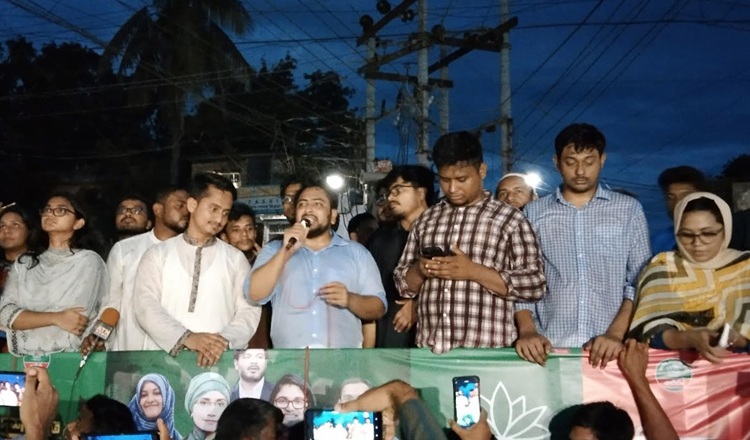 পুশ ইন করতে হলে শেখ হাসিনাকে পাঠান ফ্যাসিস্টের দোসরদের পাঠান: পঞ্চগড়ে  নাহিদ ইসলাম