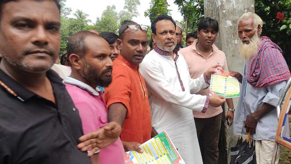 ধুনটে বিএনপির লিফলেট বিতরণ