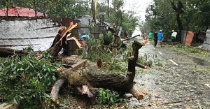 রোহিঙ্গা শরণার্থী ক্যাম্প ক্ষতিগ্রস্ত